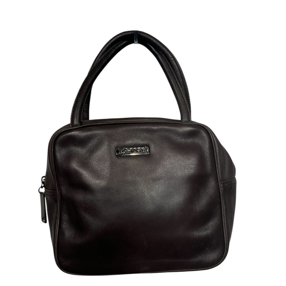 DKNY brown faux leather handbag